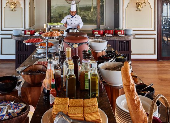 Irrawaddy Explorer Cruise Buffel Table