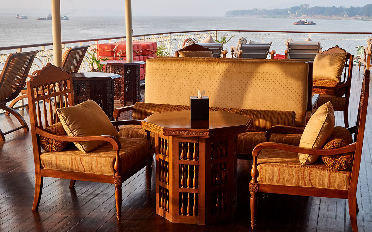 Irrawaddy Explorer Cruise Outdoor Lounge
