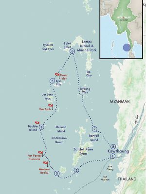 Sailing to Serenity Discovering the Mergui ArchipelagoMap